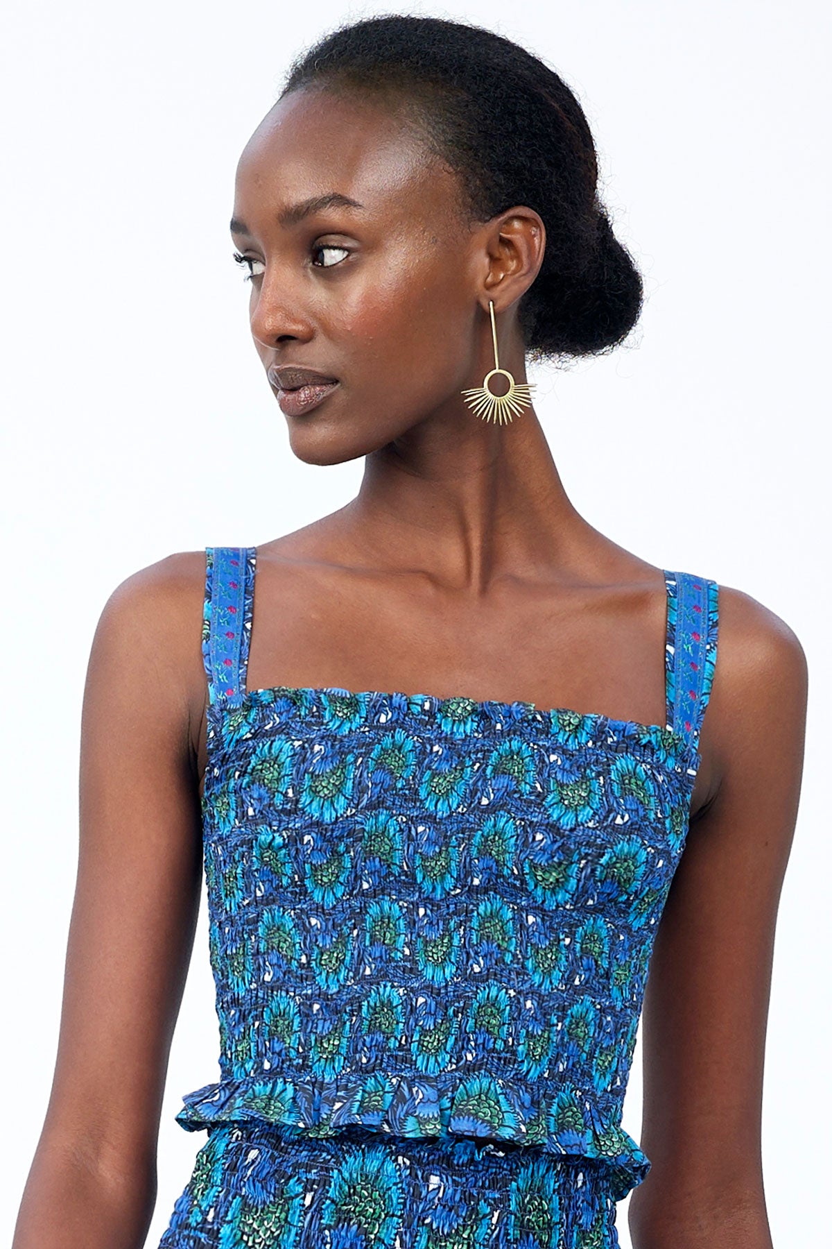 Smocked Strap Top