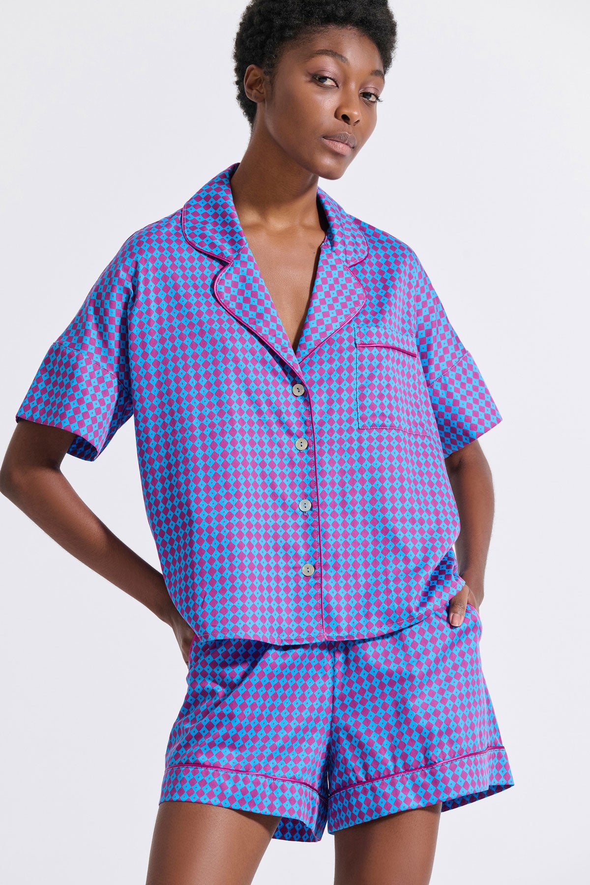 Short Sleeve Cotton Pyjama Set
