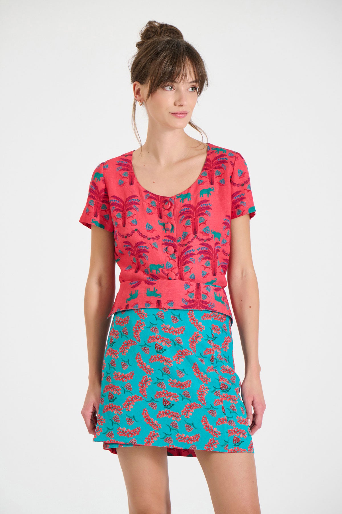 Mini Double-Sided Wrap Skirt
