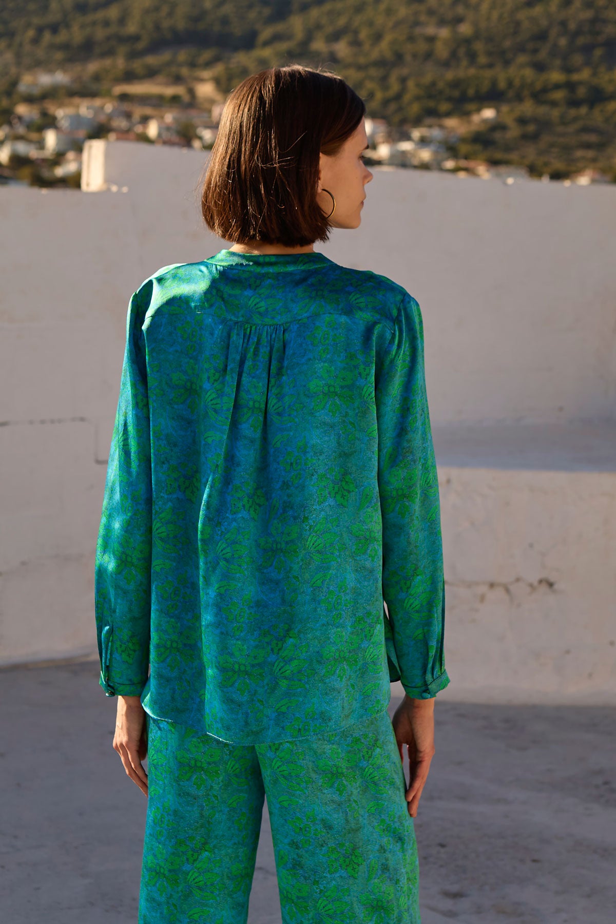 Silk Ruffled Blouse