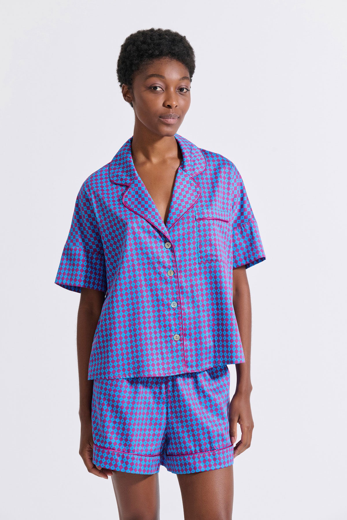 Short Sleeve Cotton Pyjama Set