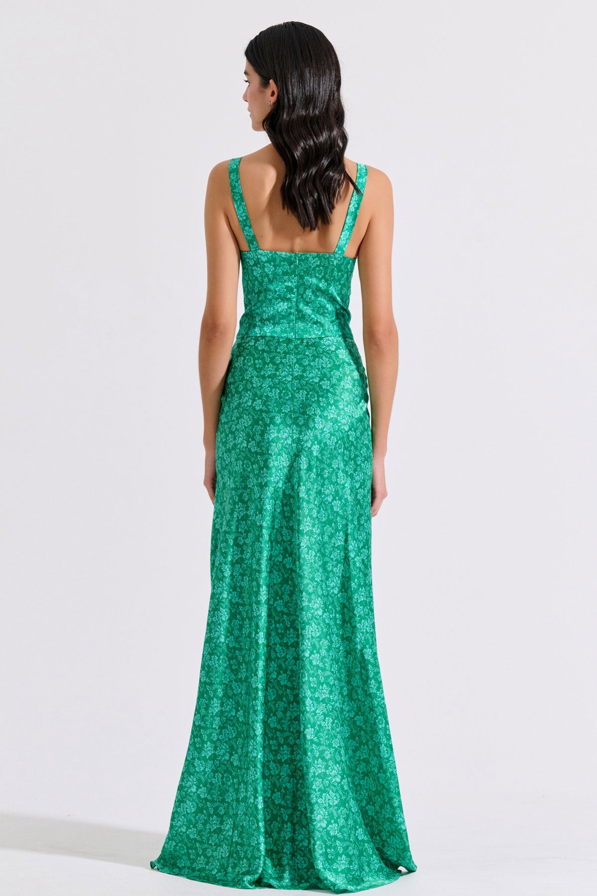 Silk Corset Maxi Dress