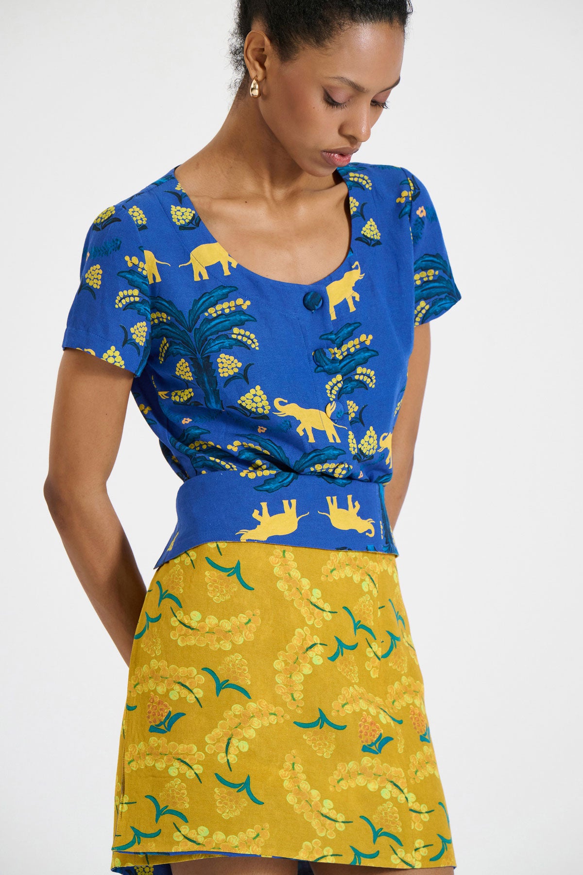 Mini Double-Sided Wrap Skirt