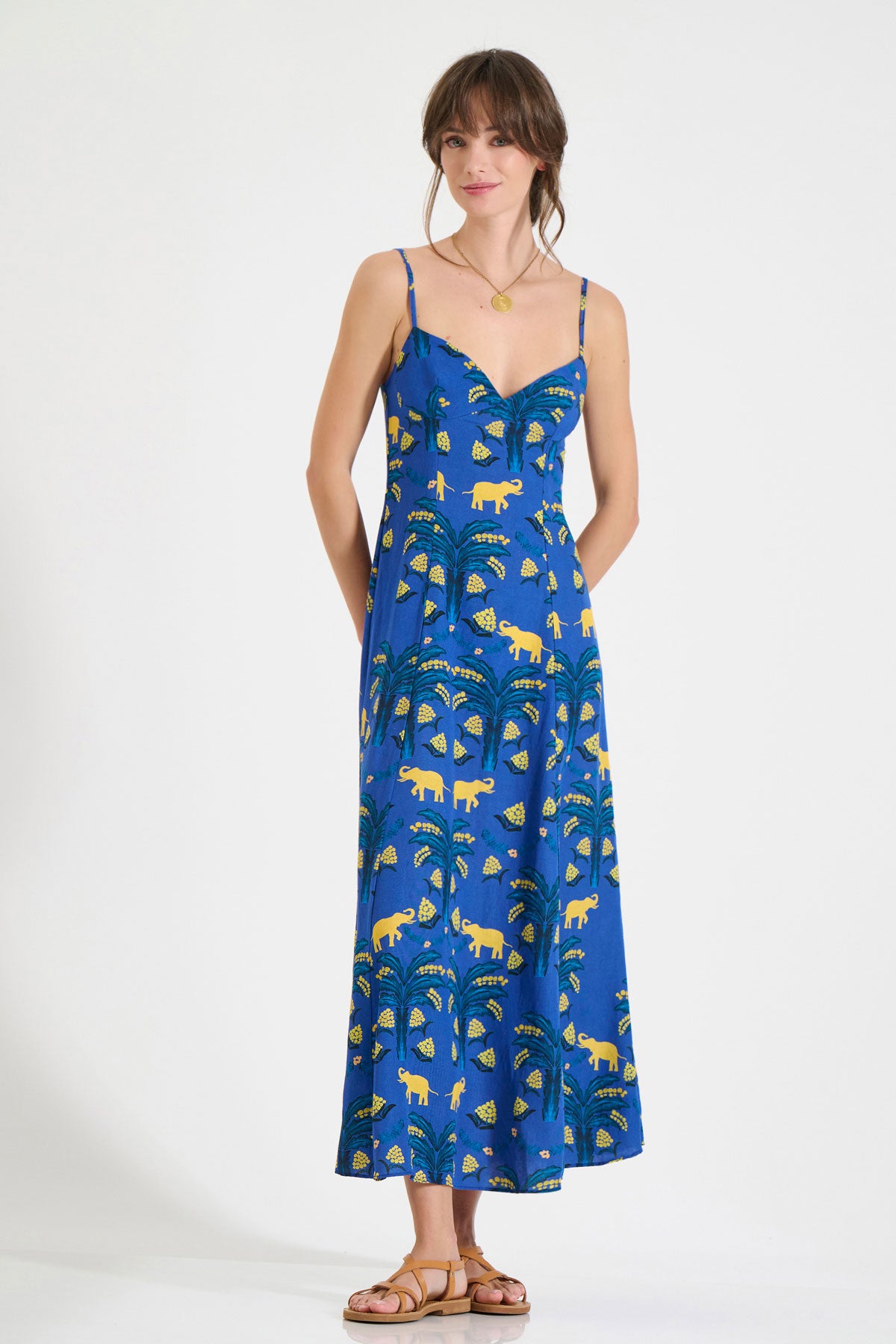 Thin Strap Fitted Dress