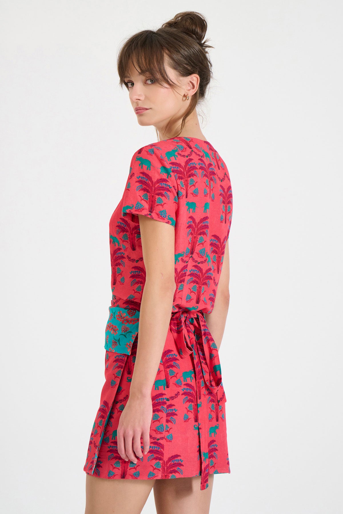 Mini Double-Sided Wrap Skirt