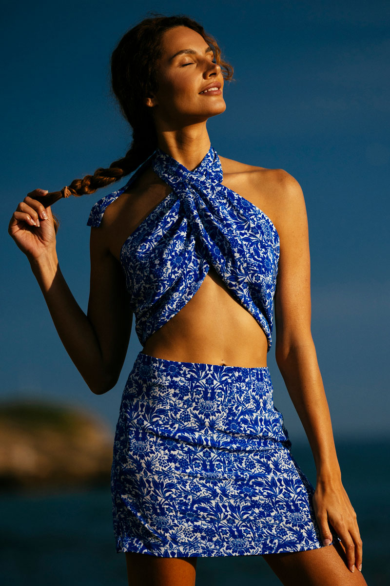 Silk Scarf Top