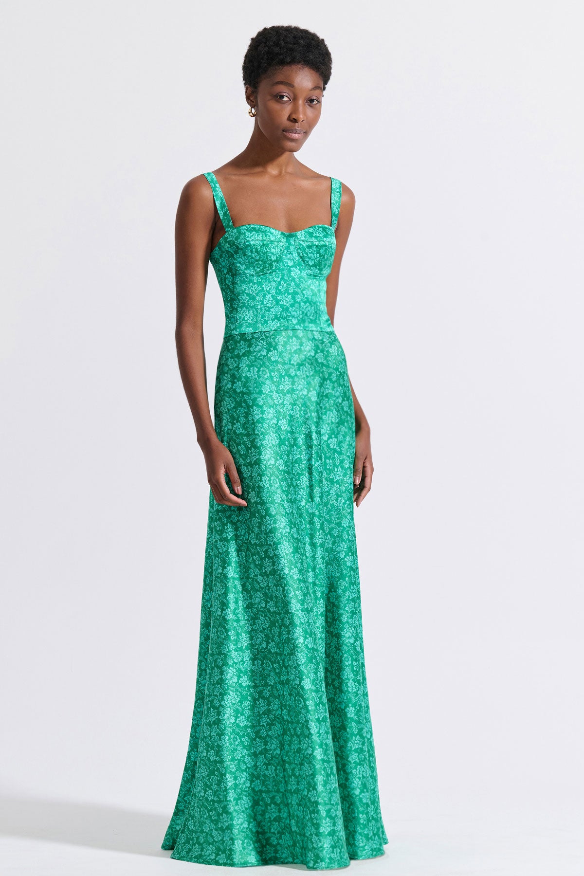 Silk Corset Maxi Dress