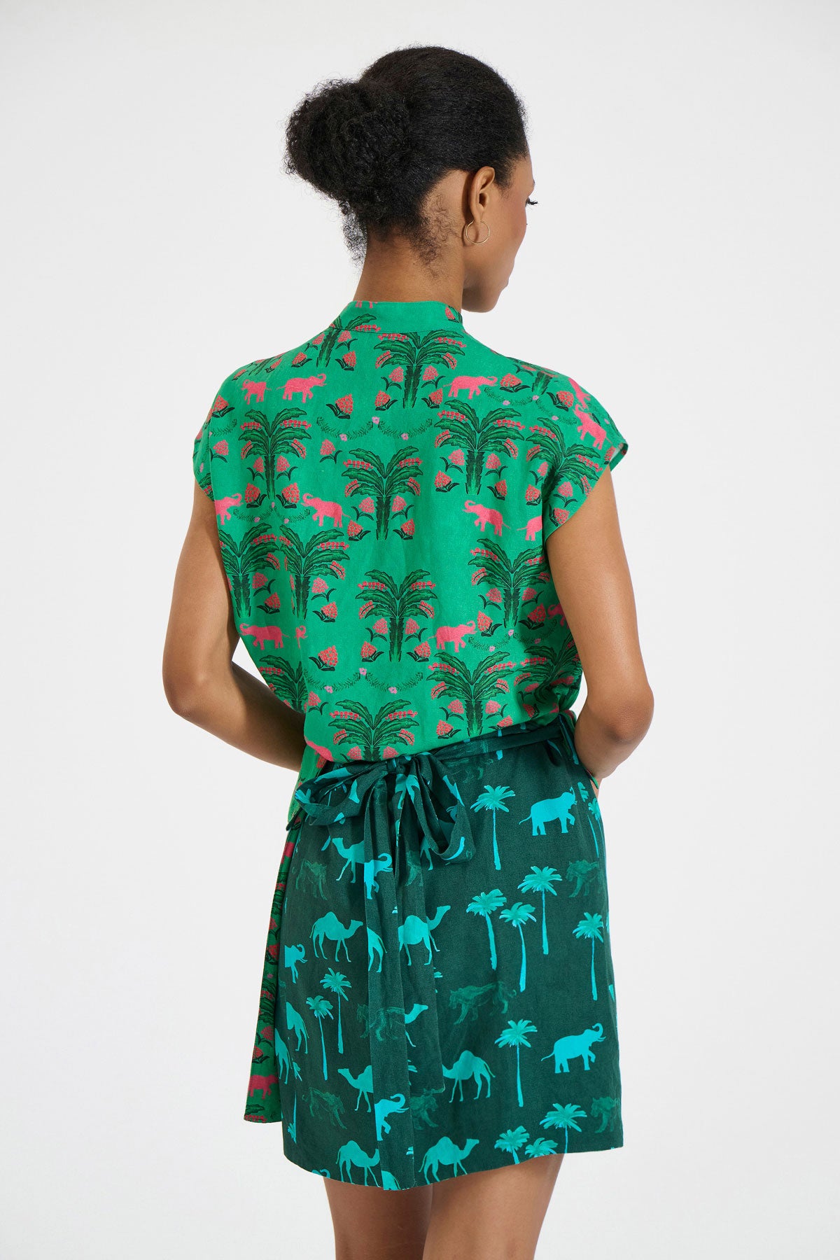 Mini Double-Sided Wrap Skirt
