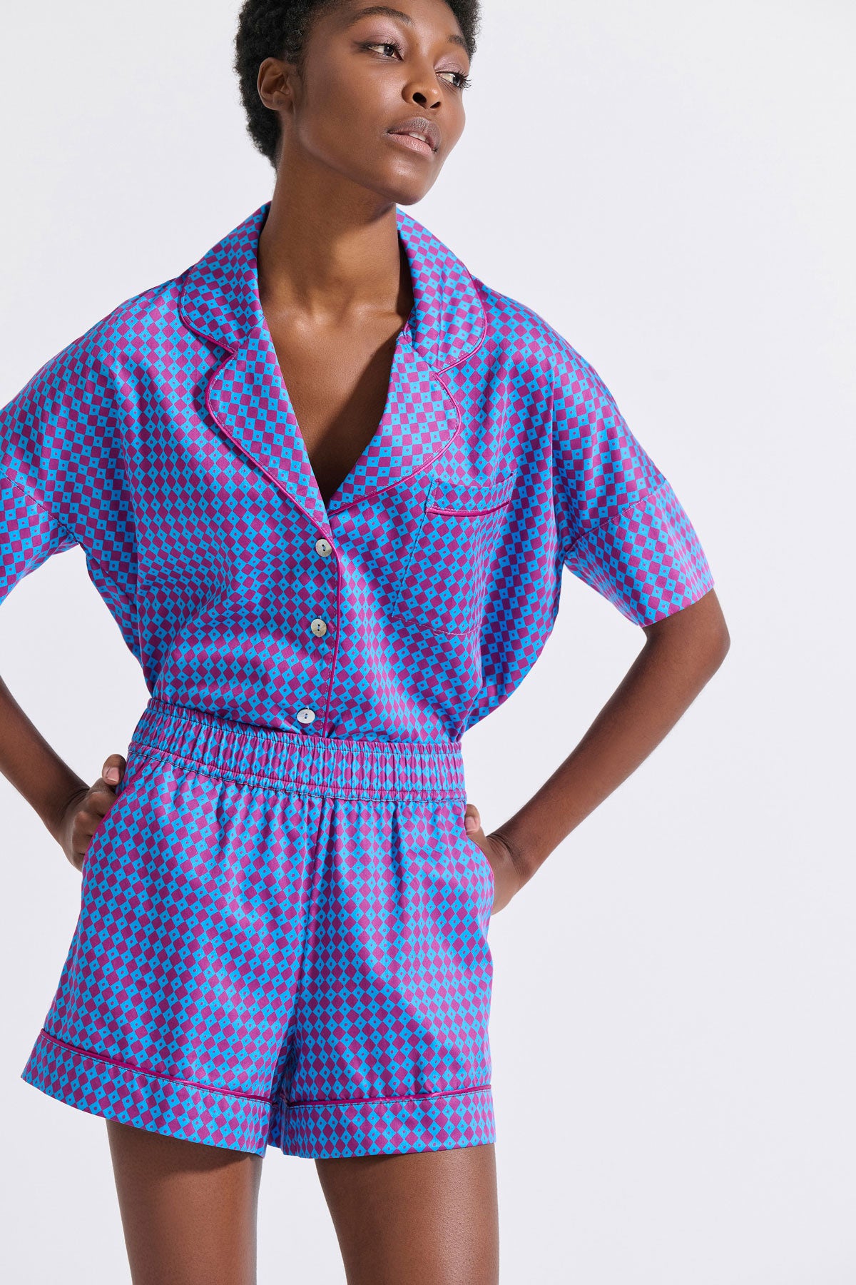 Short Sleeve Cotton Pyjama Set