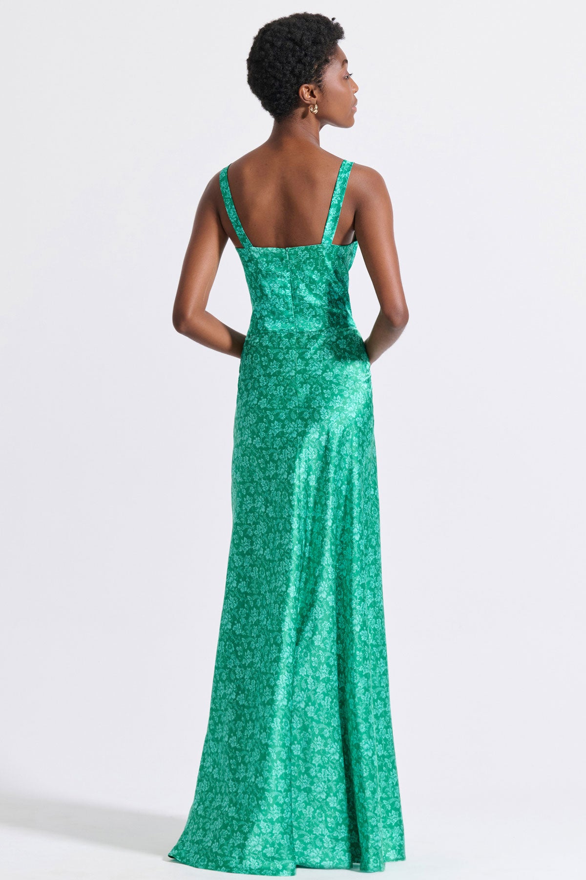 Silk Corset Maxi Dress
