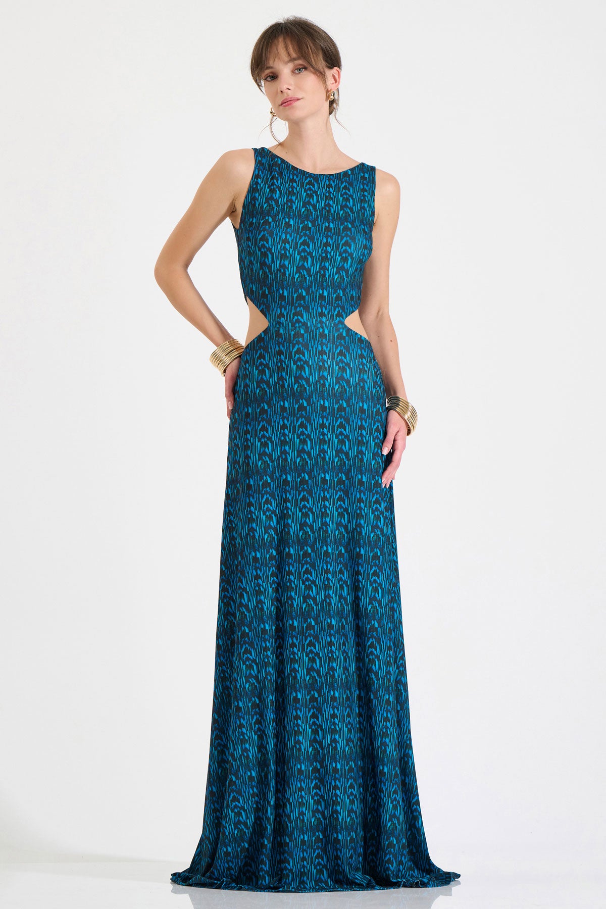 Jersey Cut-Out Maxi Dress