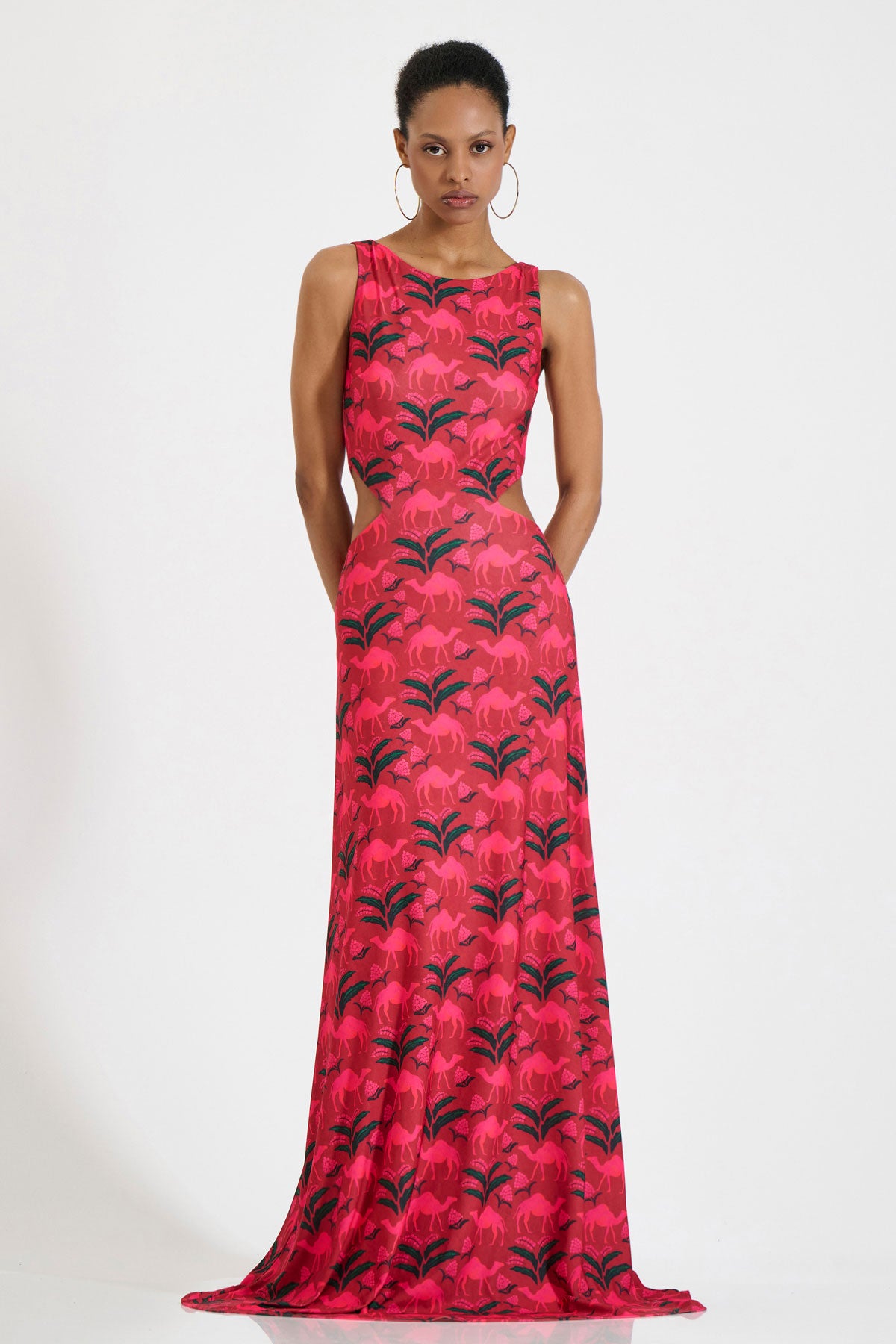 Jersey Cut-Out Maxi Dress