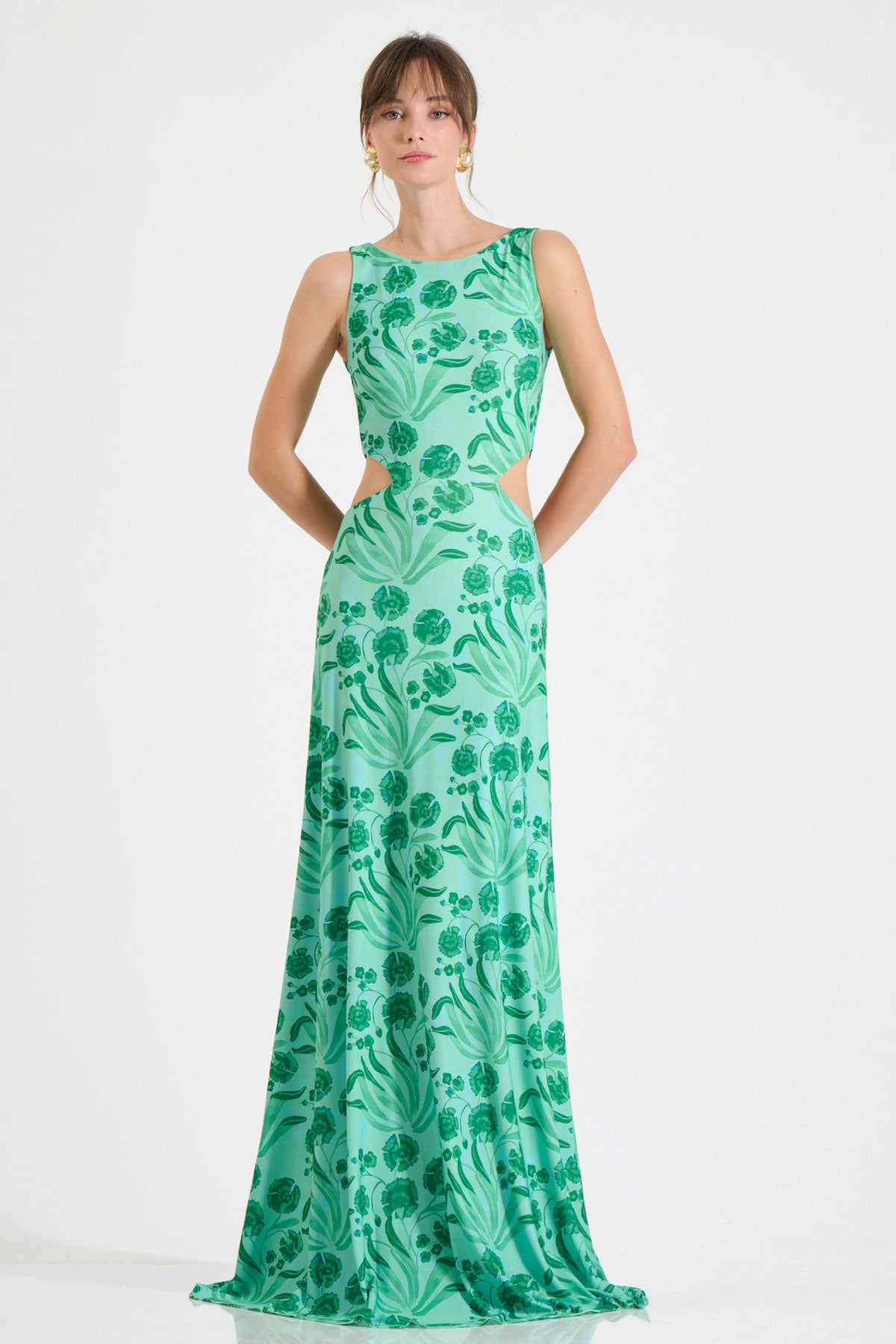 Jersey Cut-Out Maxi Dress