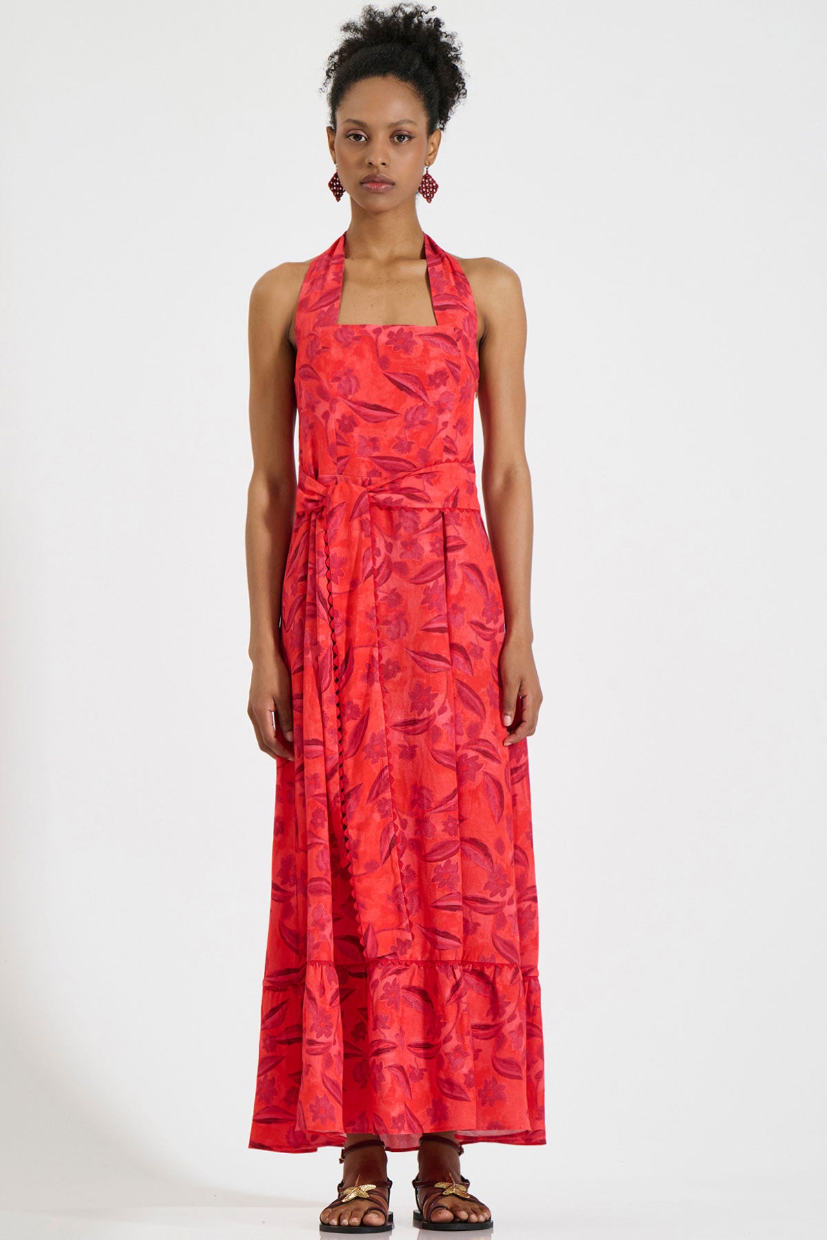 Fitted Square Neck Dress