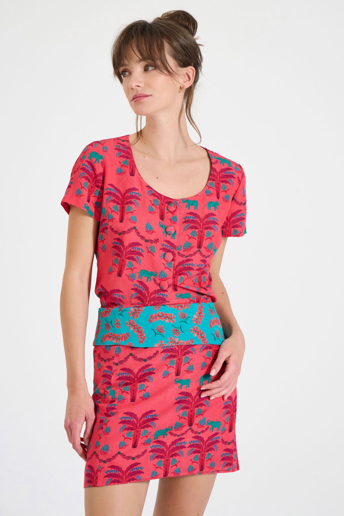 Mini Double-Sided Wrap Skirt