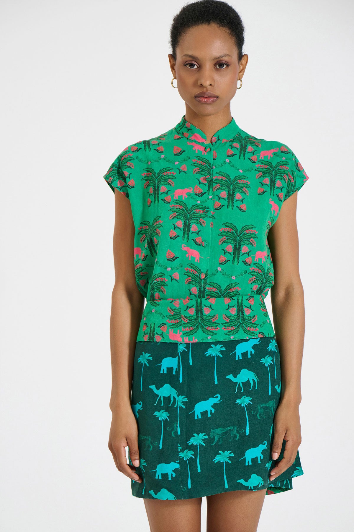 Mini Double-Sided Wrap Skirt