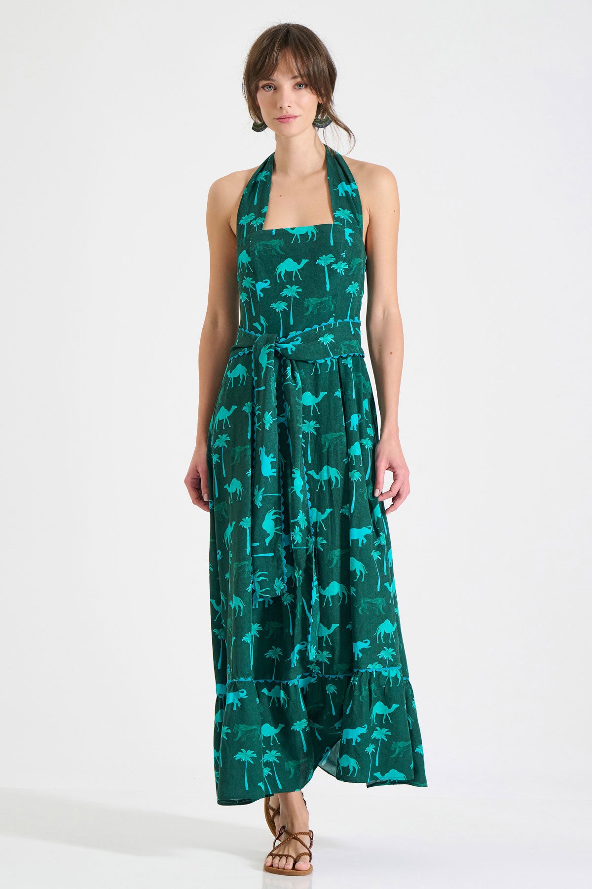 Fitted Square Neck Dress