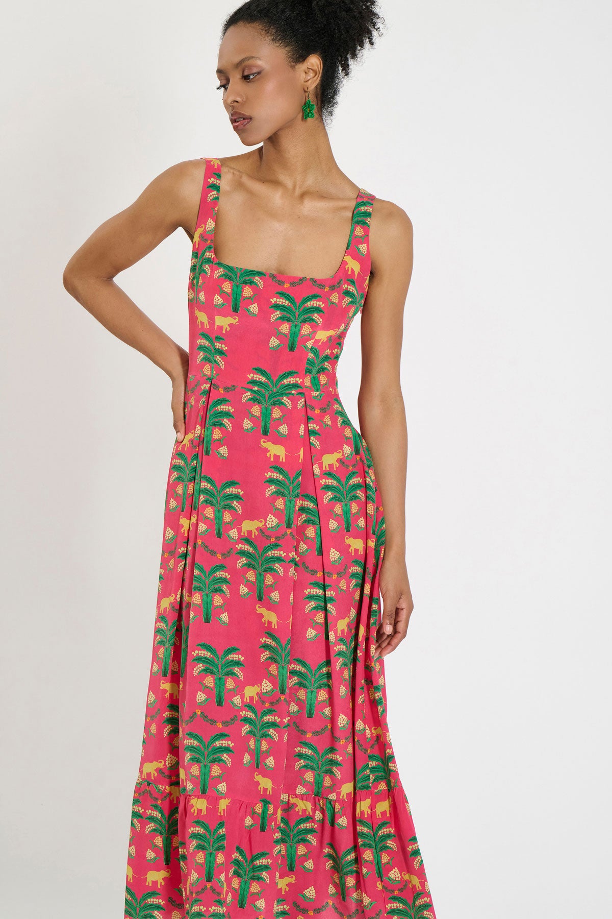 Silk Fitted Dress