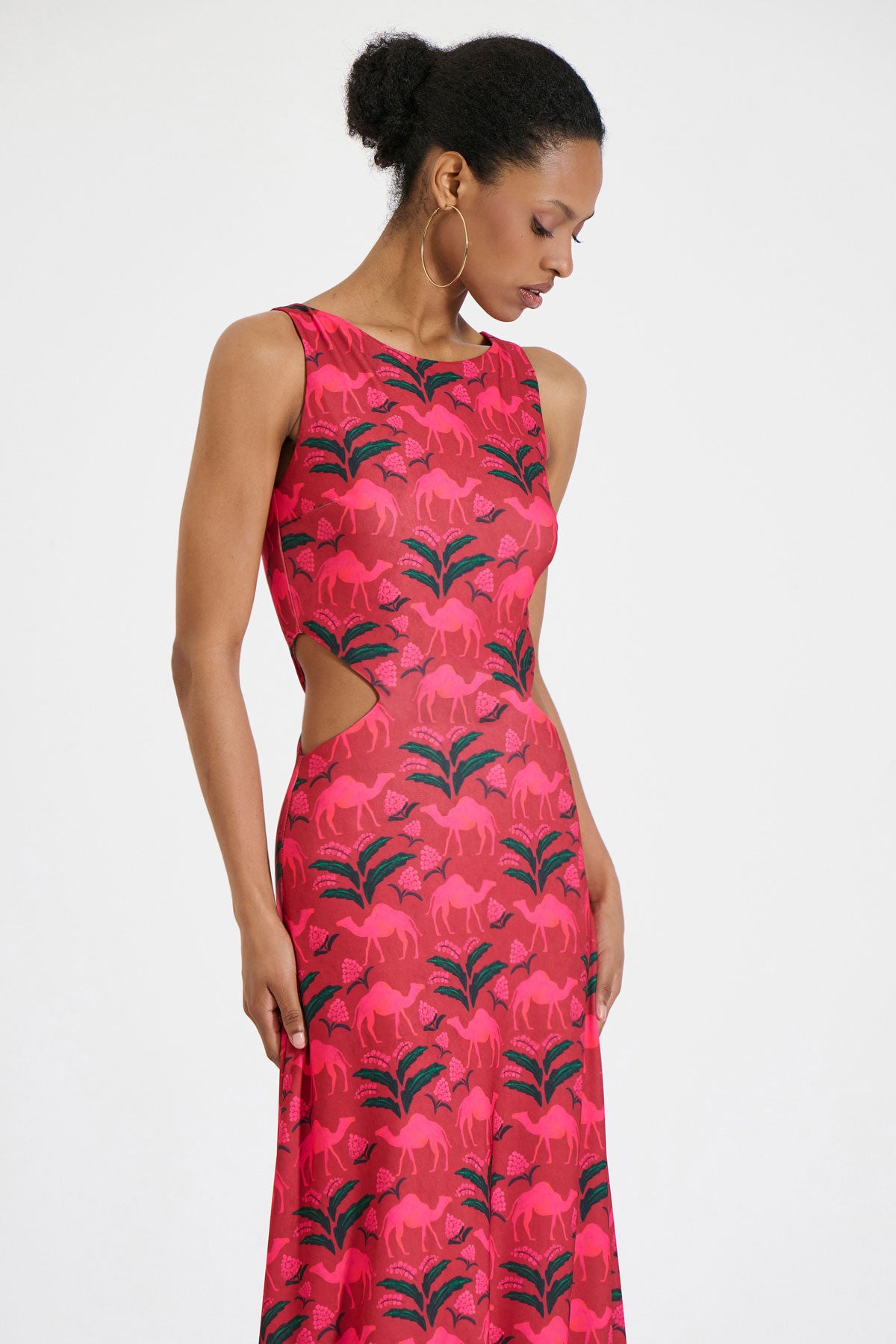 AMARA Jersey Cut-Out Maxi Dress