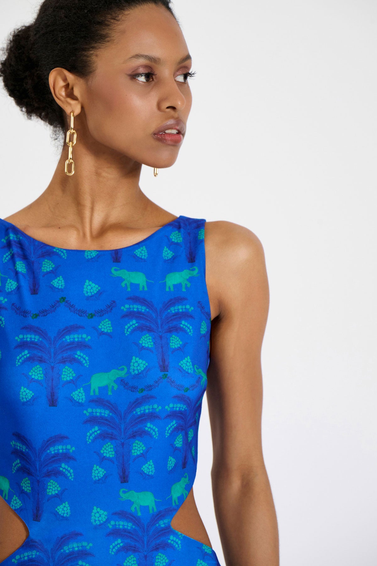 Jersey Cut-Out Maxi Dress