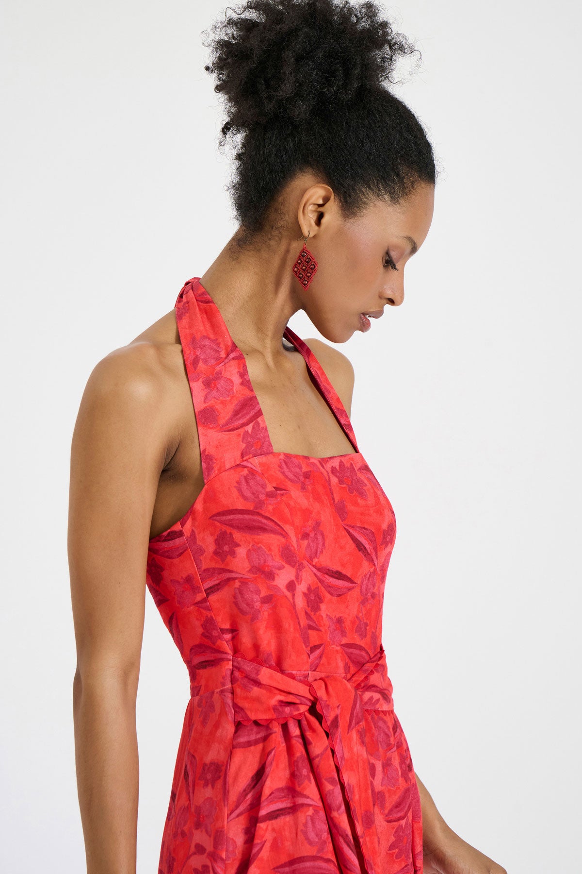 Fitted Square Neck Dress
