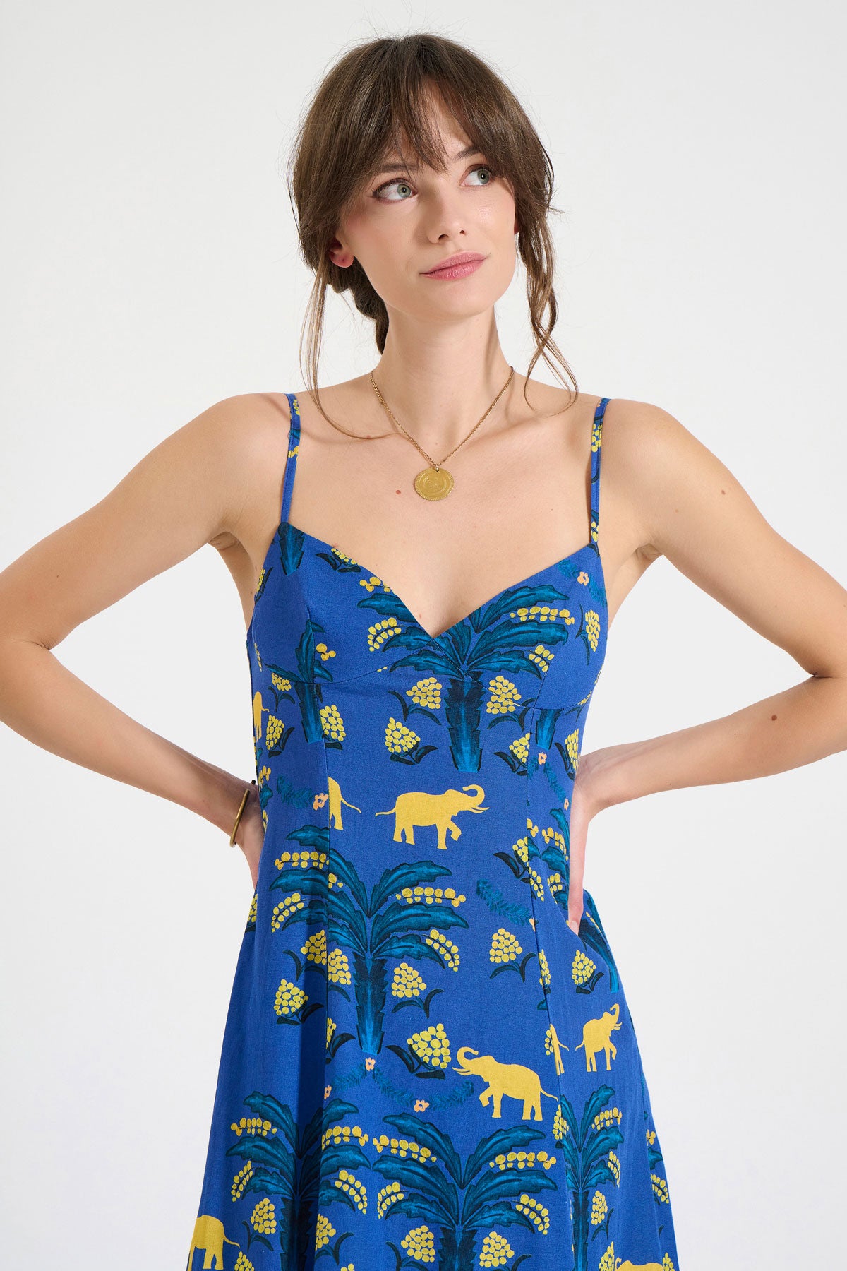 Thin Strap Fitted Dress