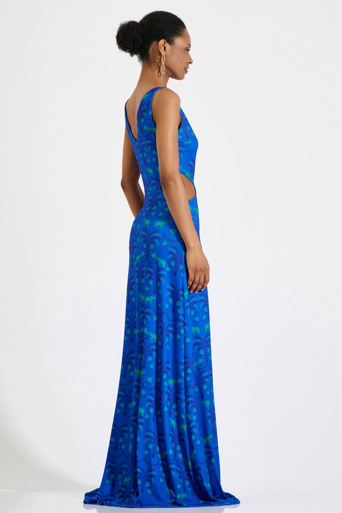 Jersey Cut-Out Maxi Dress