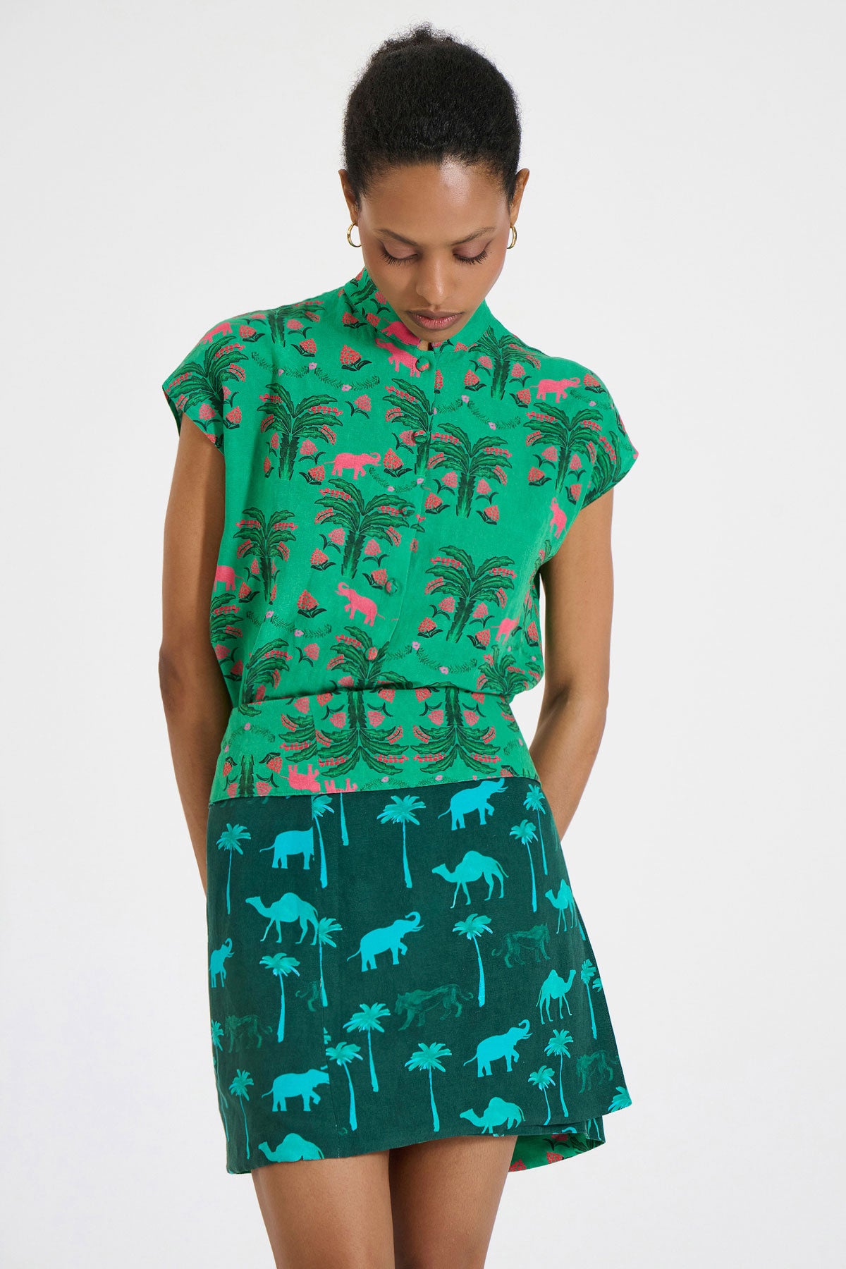 Mini Double-Sided Wrap Skirt