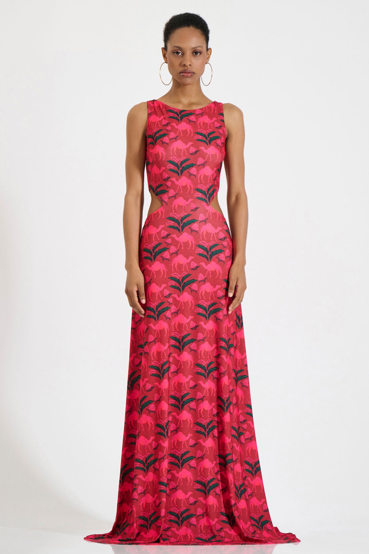 Jersey Cut-Out Maxi Dress