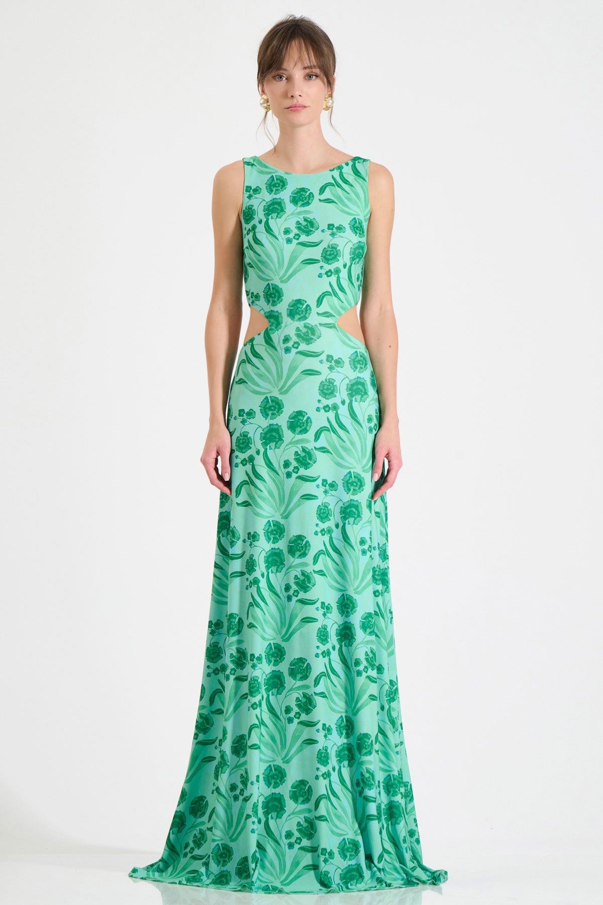 Jersey Cut-Out Maxi Dress