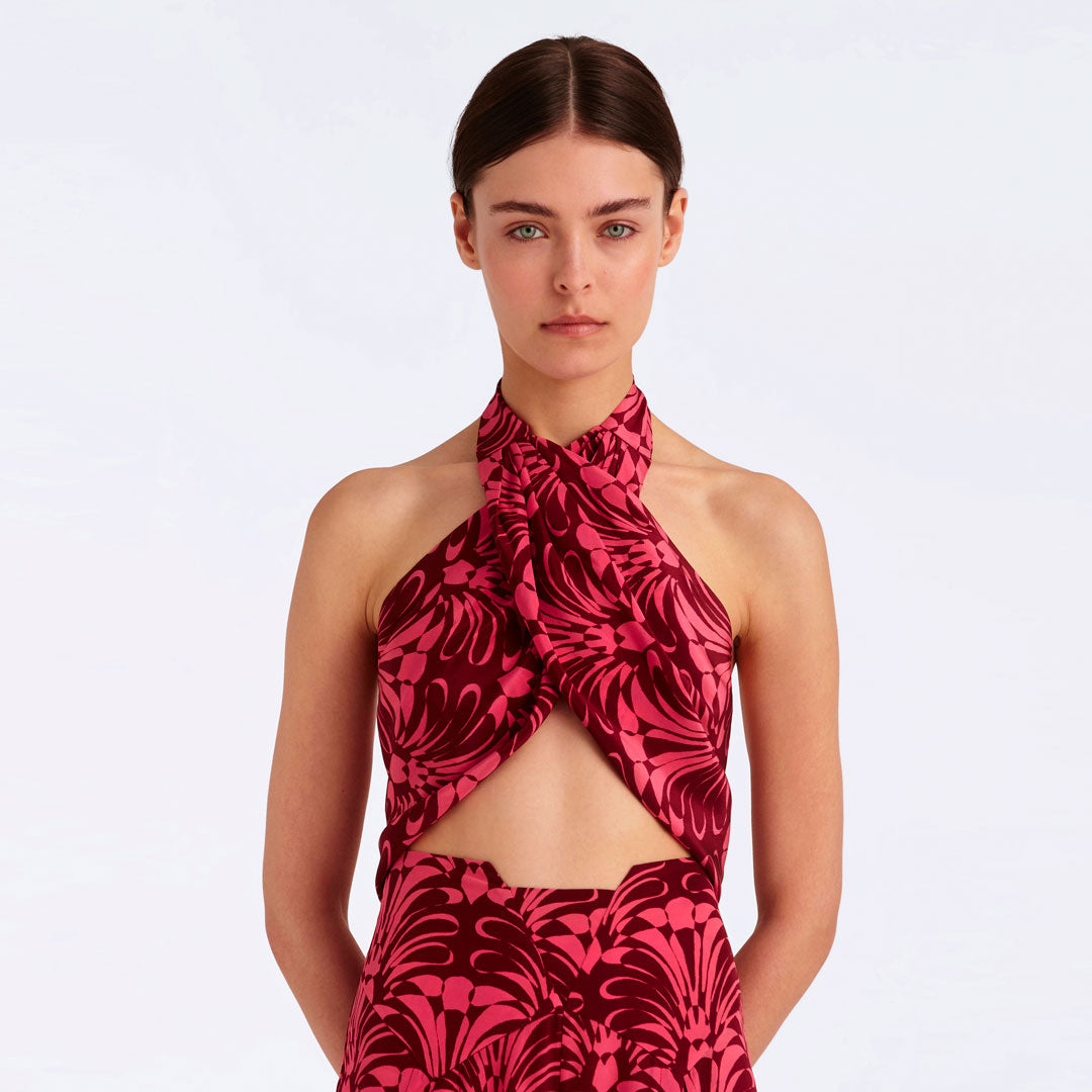 CELAENO Silk Scarf Top - Main Image