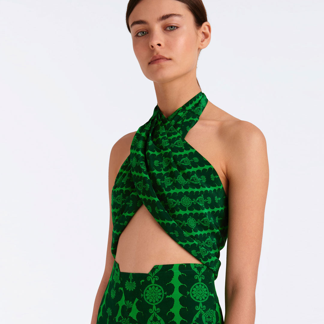 CERCEIS FINE Silk Scarf Top