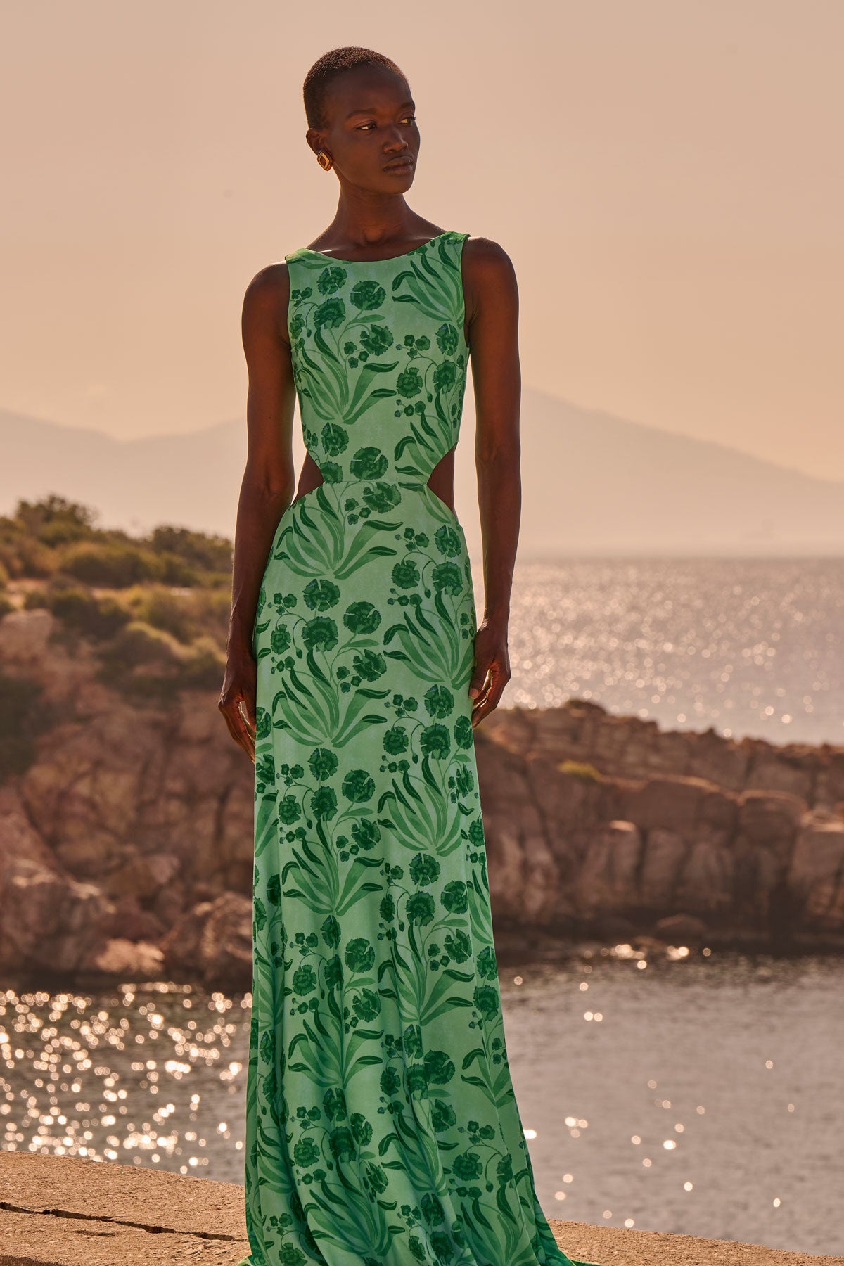 Jersey Cut-Out Maxi Dress